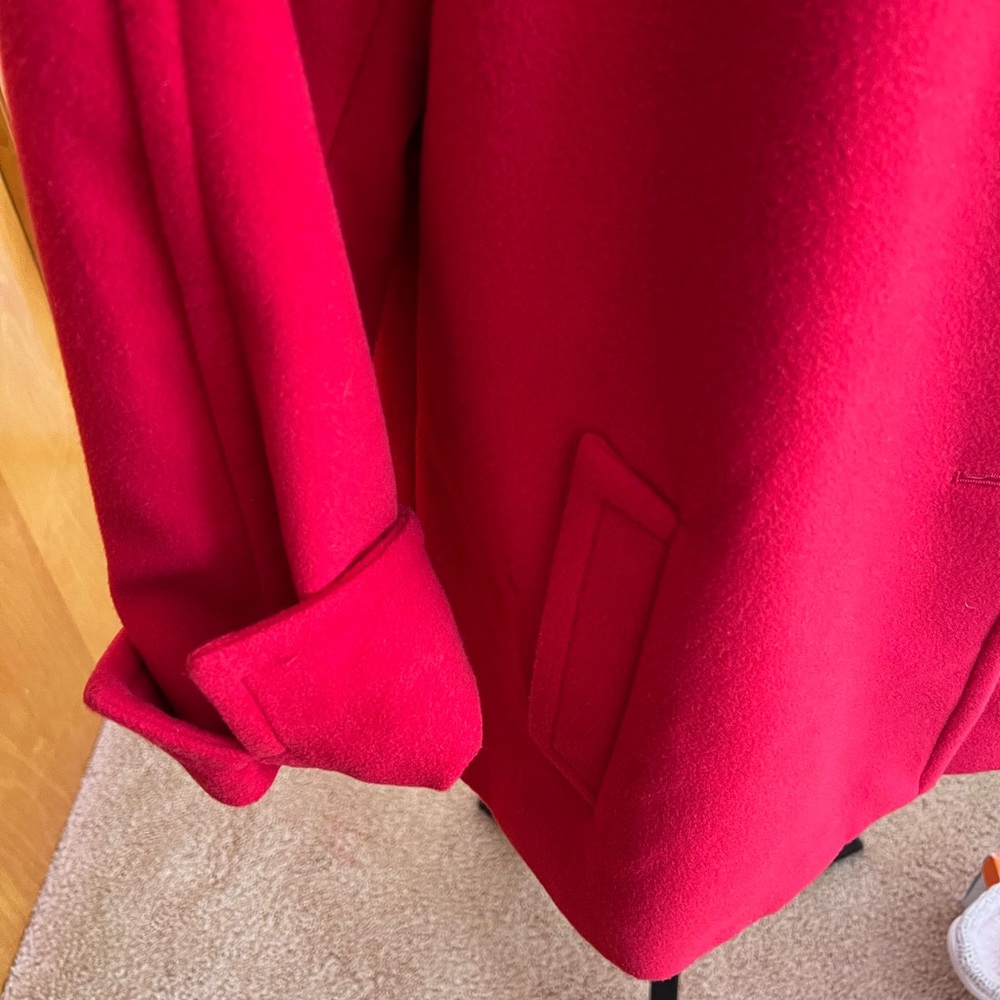 Jm Collection, Red Button, Coat With Pockets - image 3